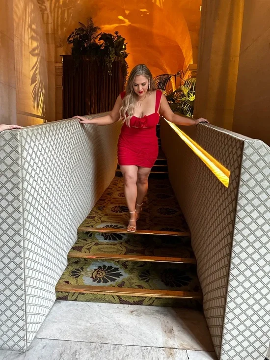 ASOS Red Sleeveless Mini Bodycon Dress - Picture 3 of 5